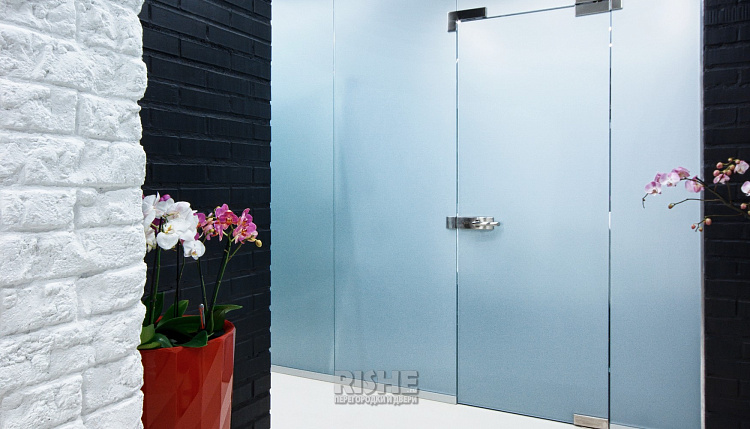 №208  # Беспрофильное остекление, . 'RISHE-С1', ^ Тонированные, ` Цельностеклянные двери.jpg